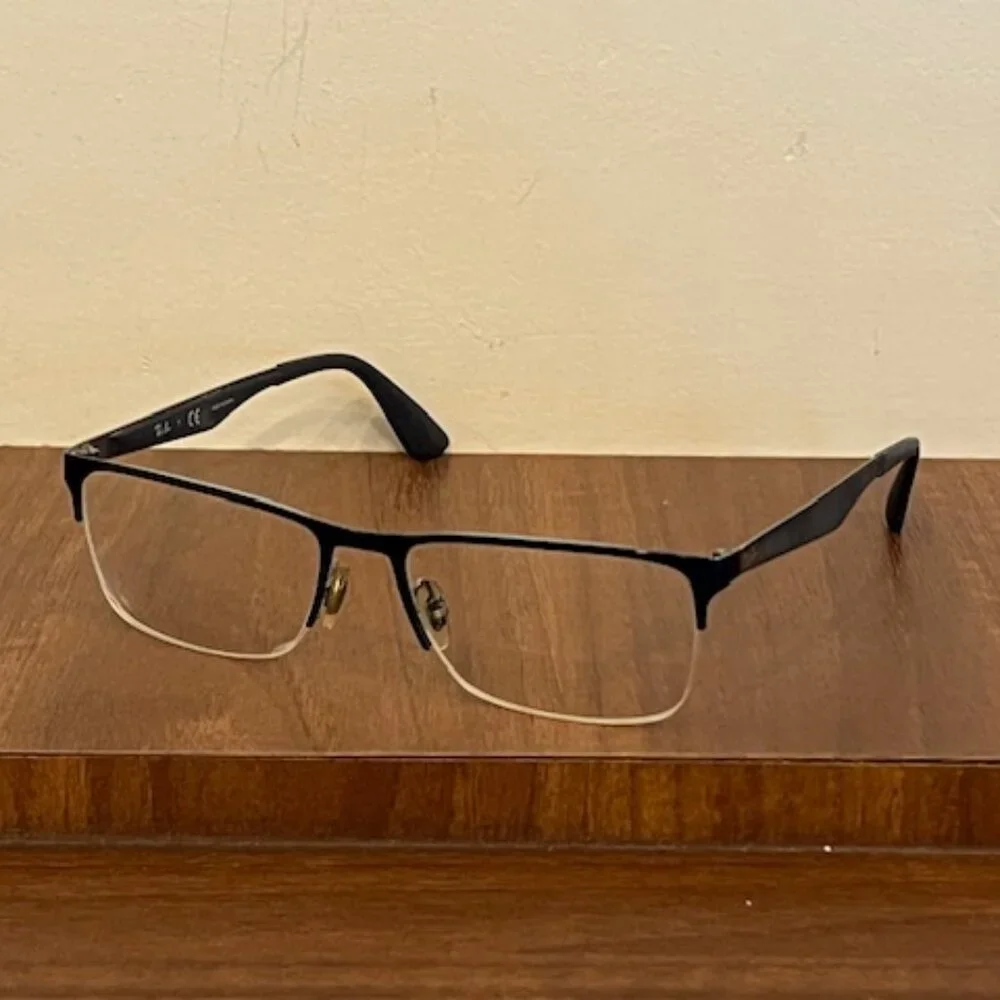 Ray Ban RB6335 2947 Eyeglasses, 54-17-145, Half Rim, Blue
